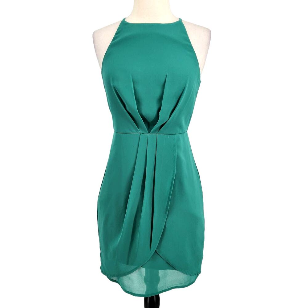 Lulus Best Wishes Teal Green Dress Size XS